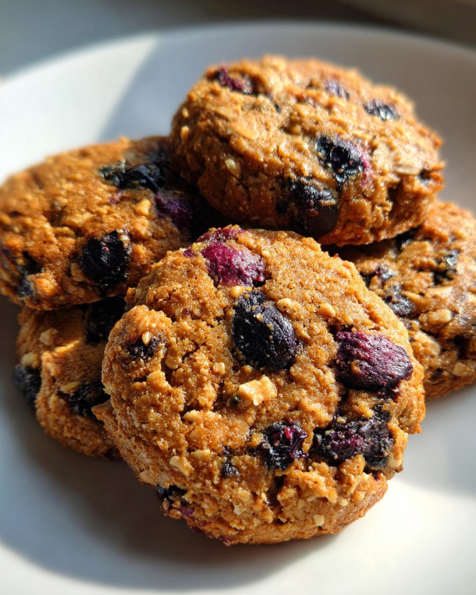 Blueberry Oat Dog Cookies for Dogs
