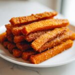 Crunchy Sweet Potato Chew Sticks for Dogs with Coconut Oil and Flaxseed